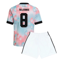 Camiseta Bélgica Youri Tielemans #8 Segunda Equipación Replica Mundial 2026 para niños mangas cortas (+ Pantalones cortos)